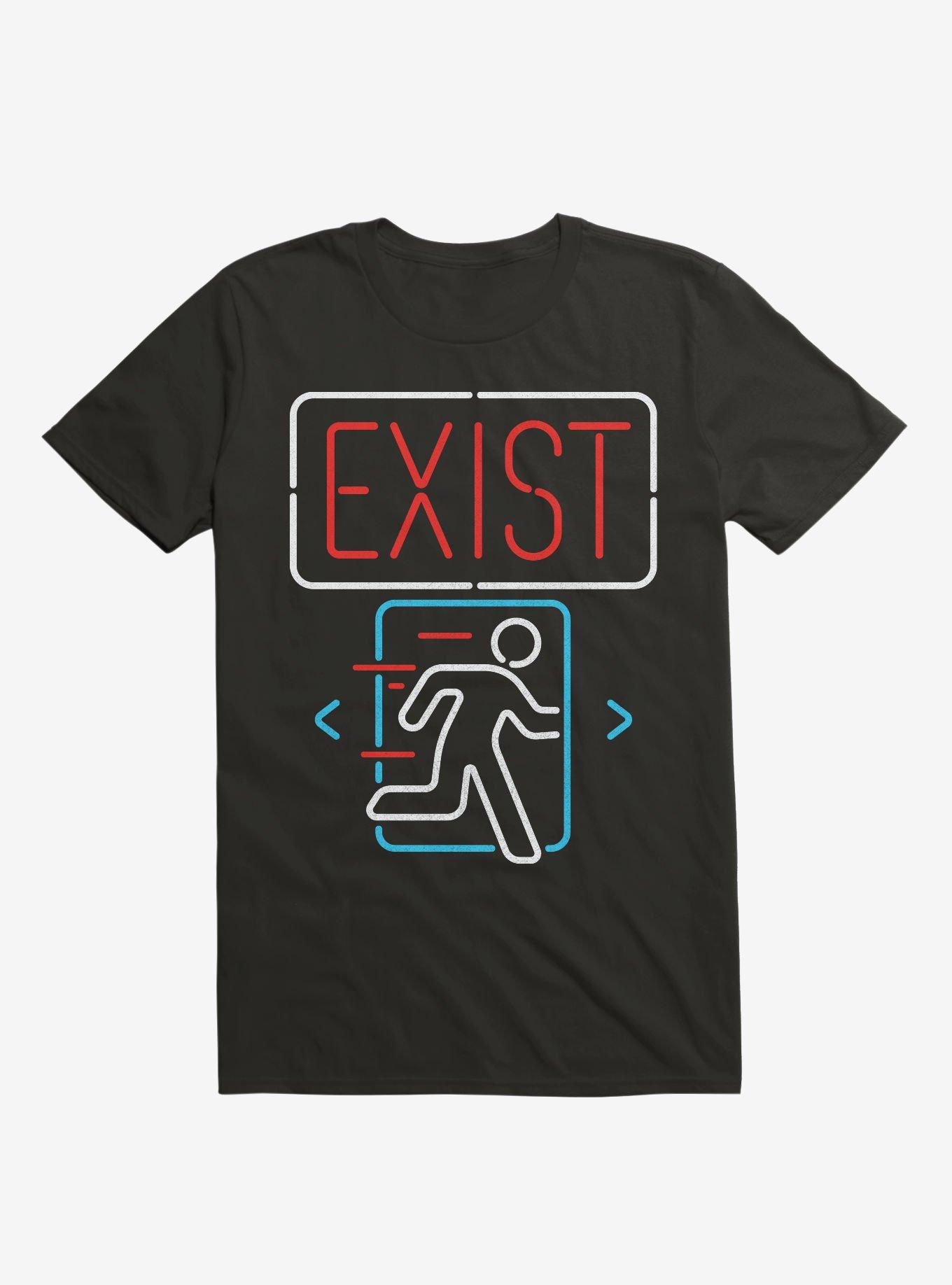 Go Through Exist Door T-Shirt, BLACK, hi-res