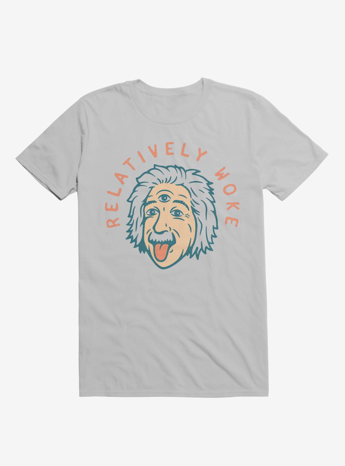 Relatively Woke Albert Einstein T-Shirt, ICE GREY, hi-res