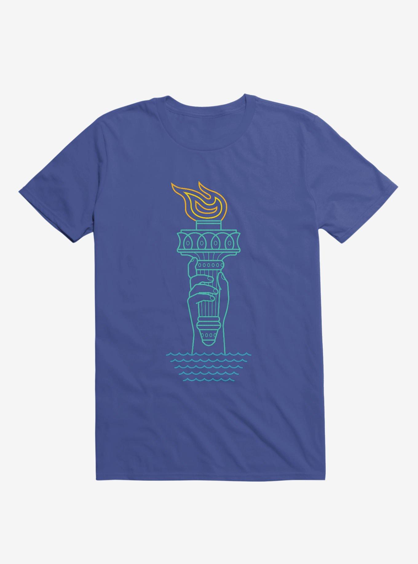Rising Tide Statue Of Liberty T-Shirt, ROYAL, hi-res