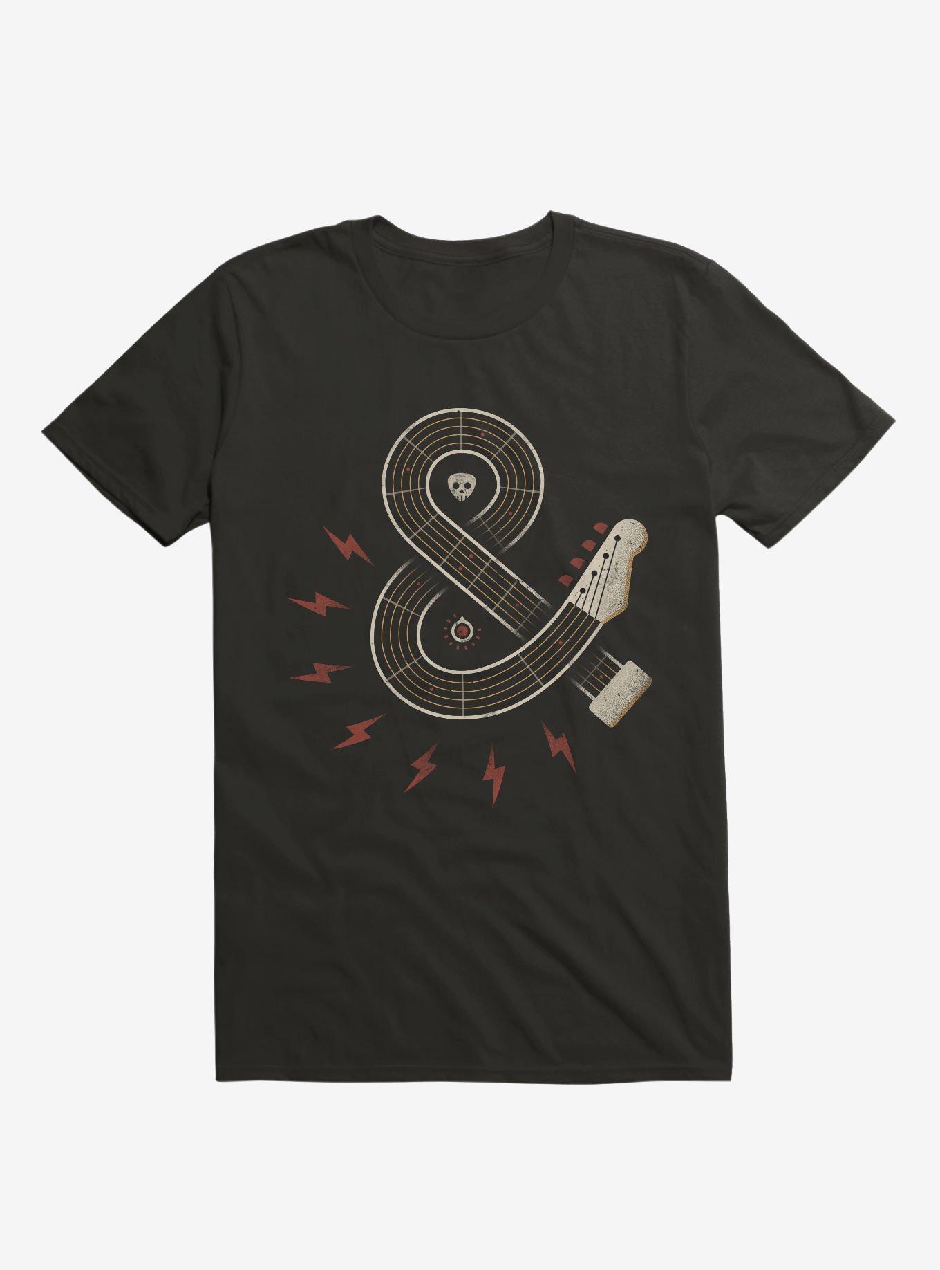 Rock & Roll Guitar T-Shirt, BLACK, hi-res