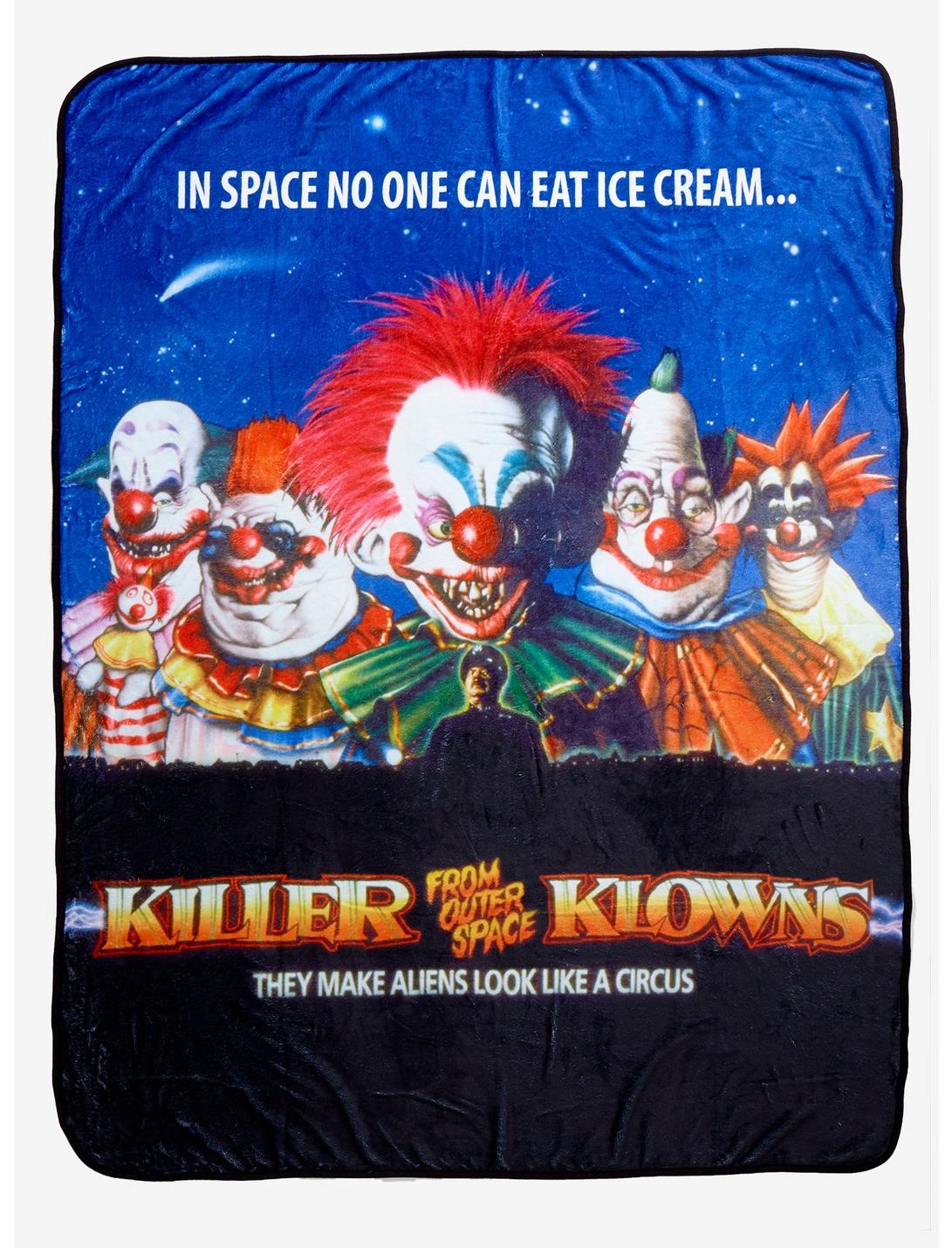 Killer Klowns From Outer Space Cover Throw Blanket, , hi-res
