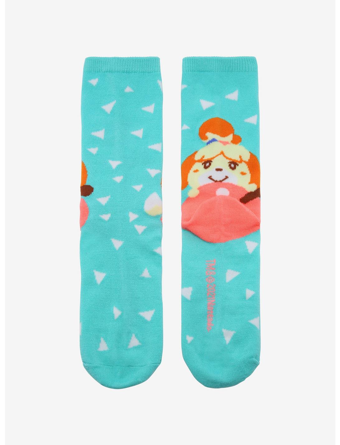 Animal Crossing Isabelle Heel Crew Socks, , hi-res