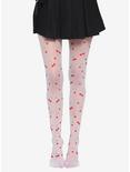 Cherry Toss White Tights, , hi-res