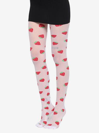 タイツ・ソックス White Strawberry Logo Horse-bit Tights タイツ・ソックス White Strawberry Logo Horse-bit Tights