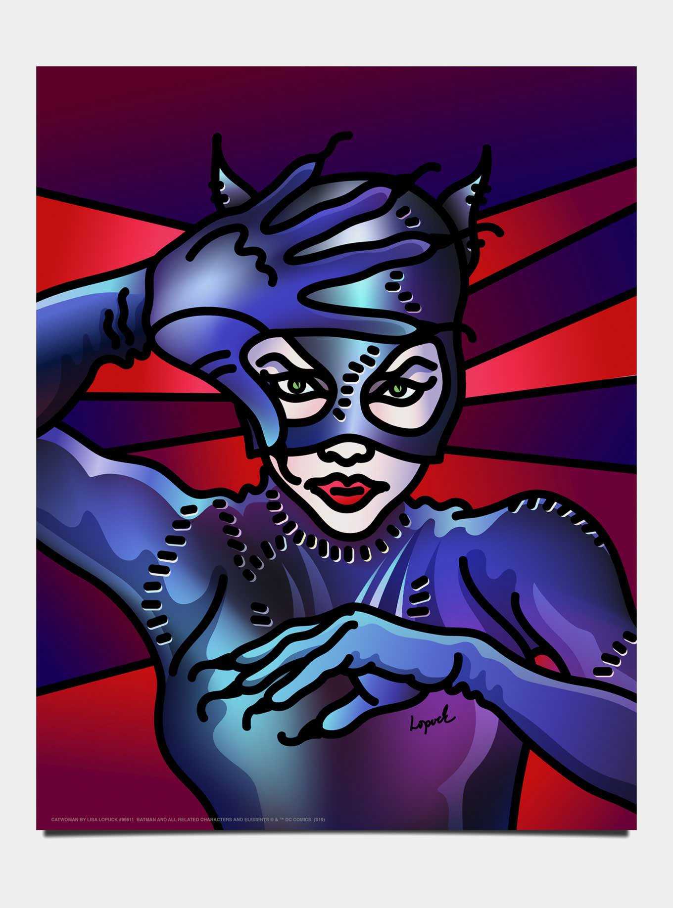 DC Comics Catwoman By Lisa Lopuck Art Print, , hi-res