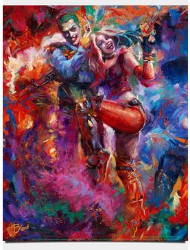 DC Comics The Joker And Harley Quinn Art Print, , hi-res