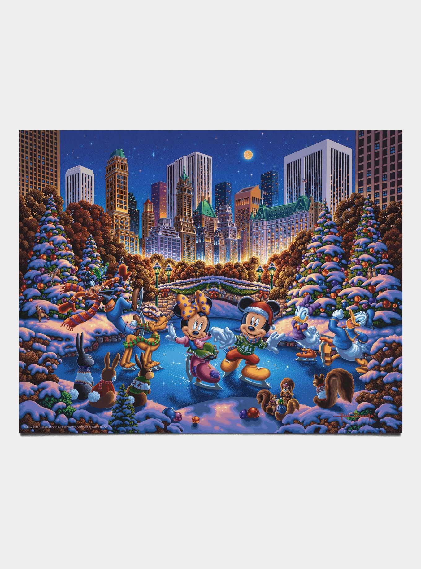 Disney Mickey And Friends Skating In Central Park Art Prints, , hi-res