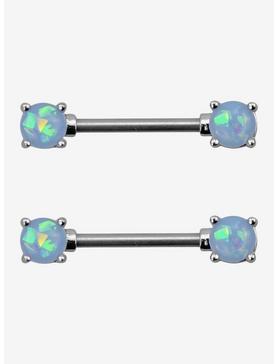 Steel Opal Nipple Barbell 2 Pack, , hi-res