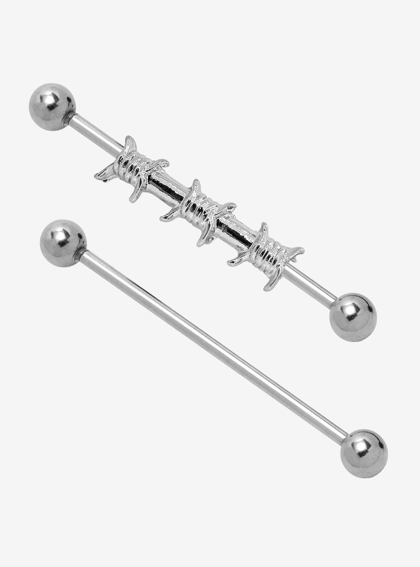 Steel Barbed Wire Industrial Barbell 2 Pack Hot Topic