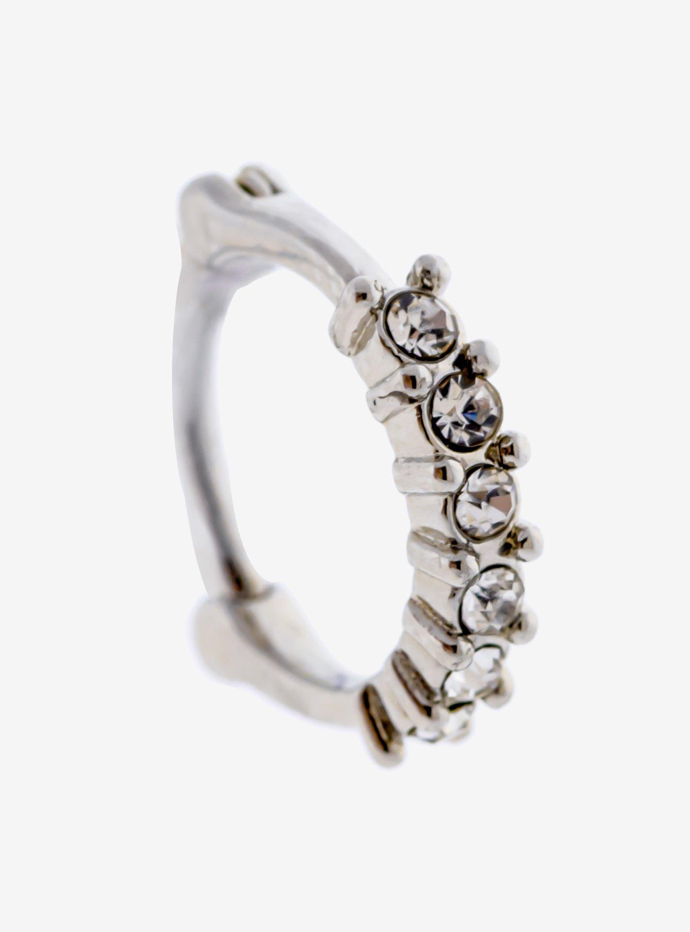 Steel Silver Stone Rook Clicker | Hot Topic