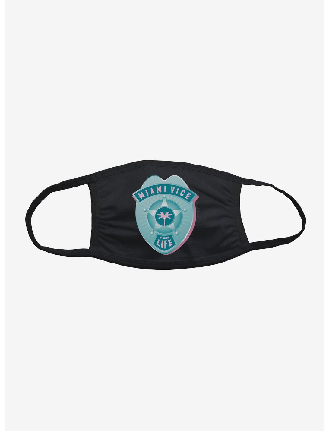 Miami Vice Badge For Life Face Mask, , hi-res