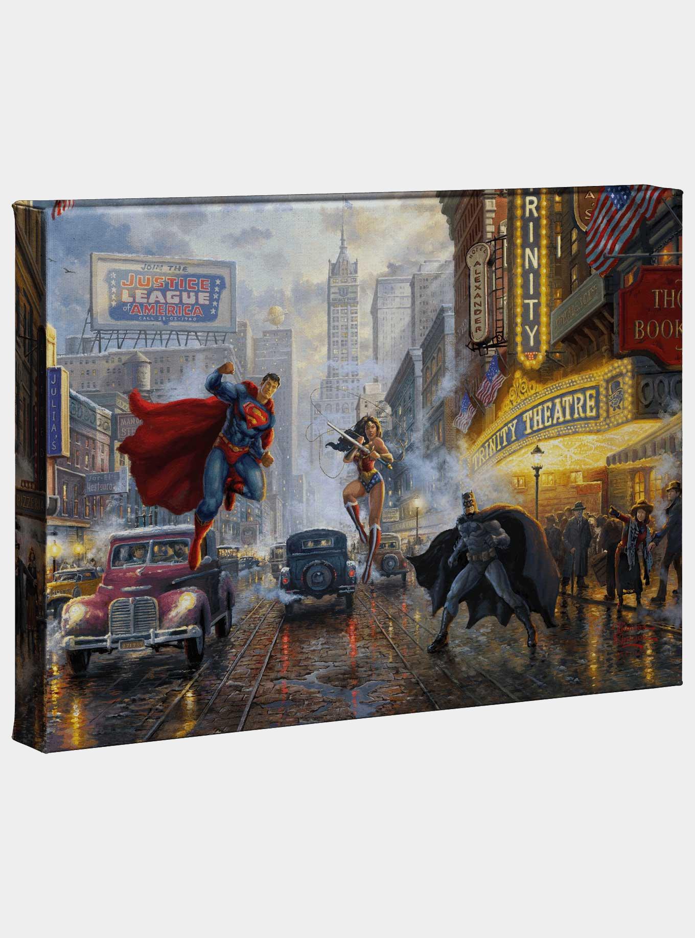 DC Comics Batman Superman And Wonder Woman Gallery Wrapped Canvas, , hi-res