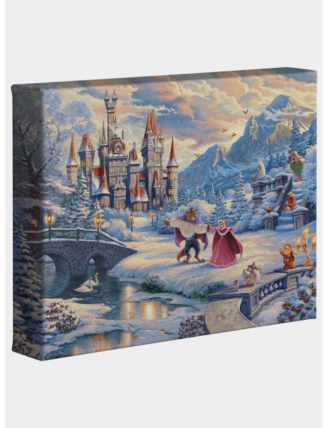 Disney Beauty And The Beast's Winter Enchantment 8" x 10" Gallery Wrapped Canvas, , hi-res
