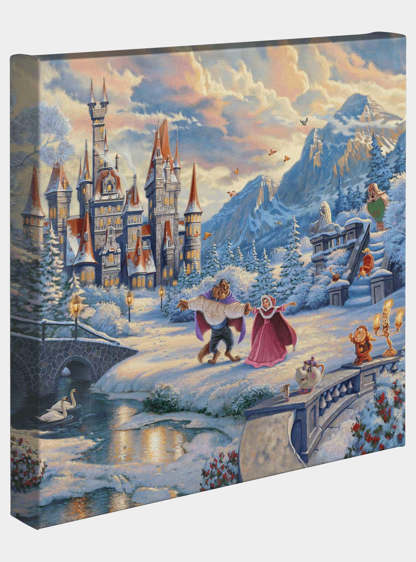 Disney Beauty And The Beast's Winter Enchantment Gallery Wrapped Canvas, , hi-res