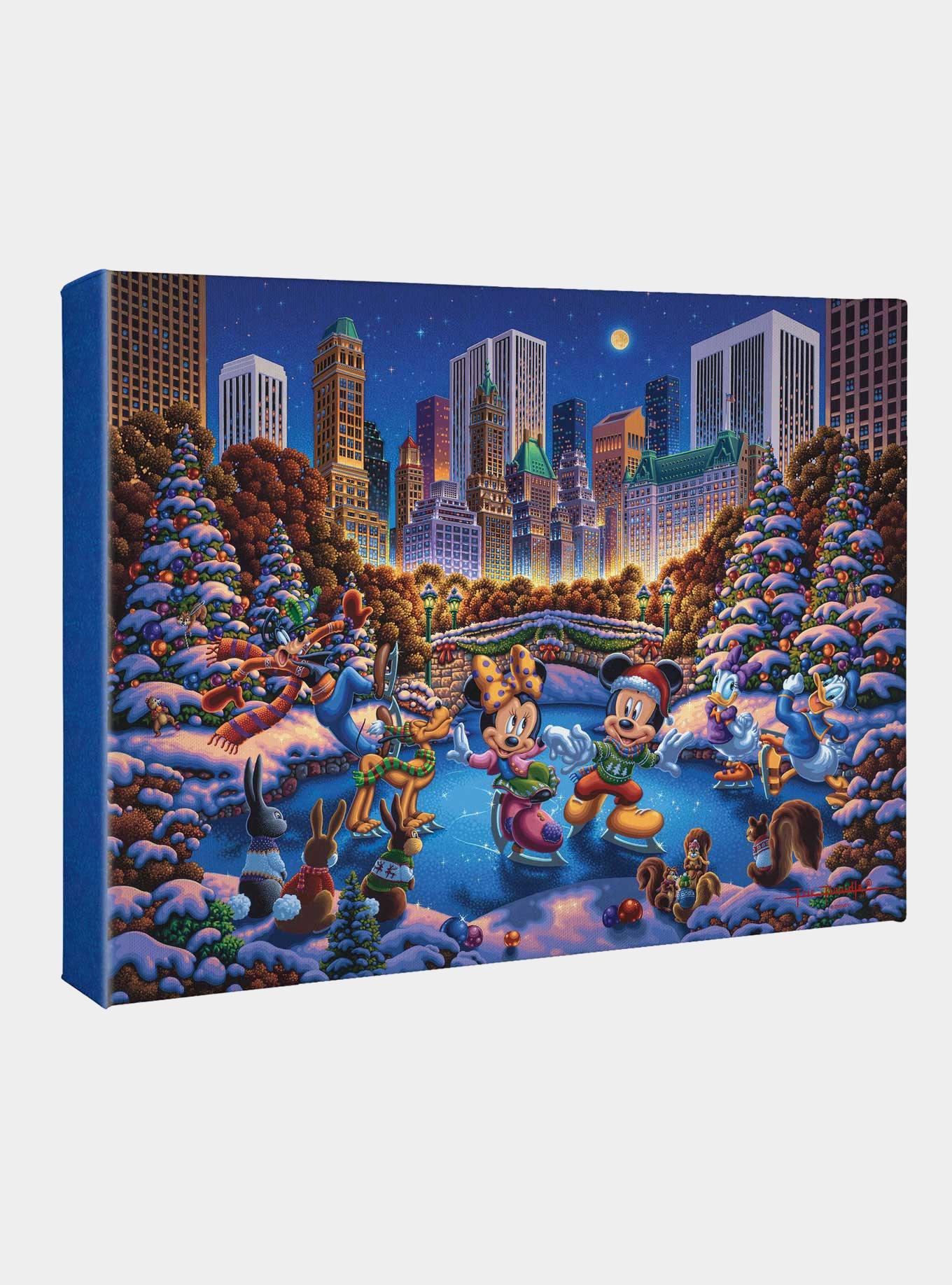 Disney Mickey And Friends Skating In Central Park 11 X 14 Inches Gallery Wrap Canvas, , hi-res