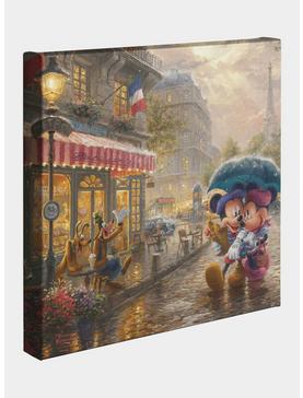 Plus Size Disney Mickey And Minnie In Paris 14 X 14 Inches Gallery Wrapped Canvas, , hi-res