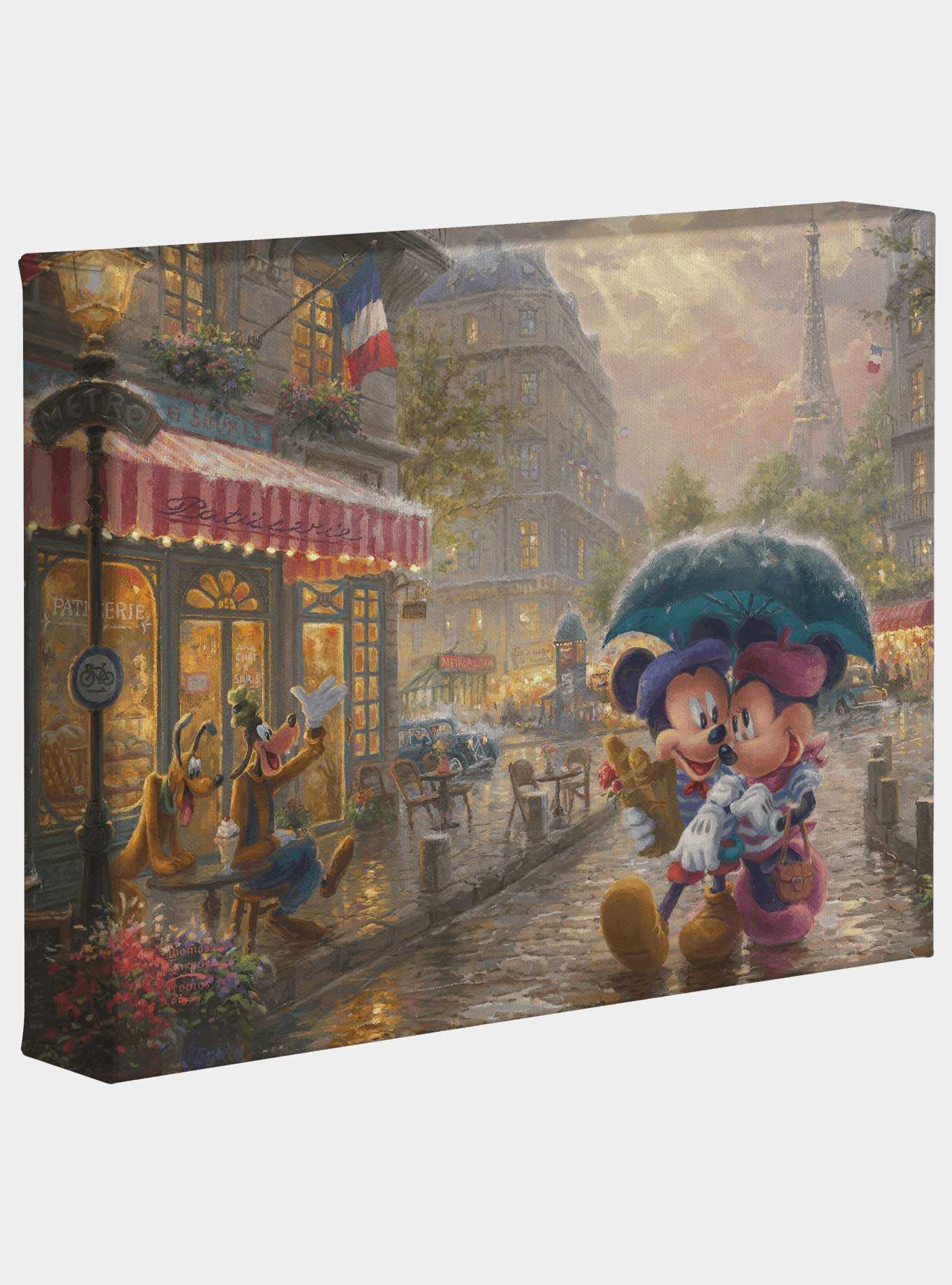 Disney Mickey And Minnie In Paris 8 X 10 Inches Gallery Wrapped Canvas, , hi-res