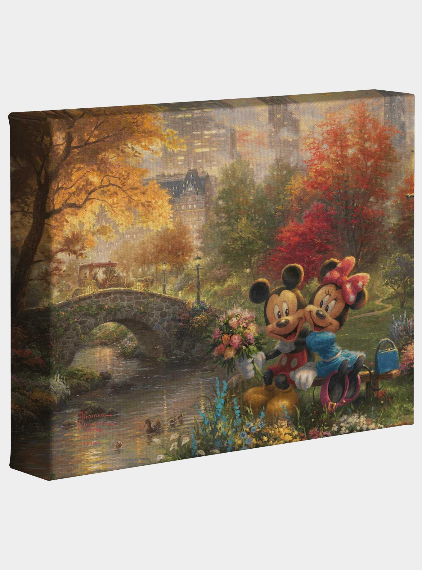 Disney Mickey And Minnie Sweetheart Central Park 8 X 10 Inches Gallery Wrapped Canvas, , hi-res