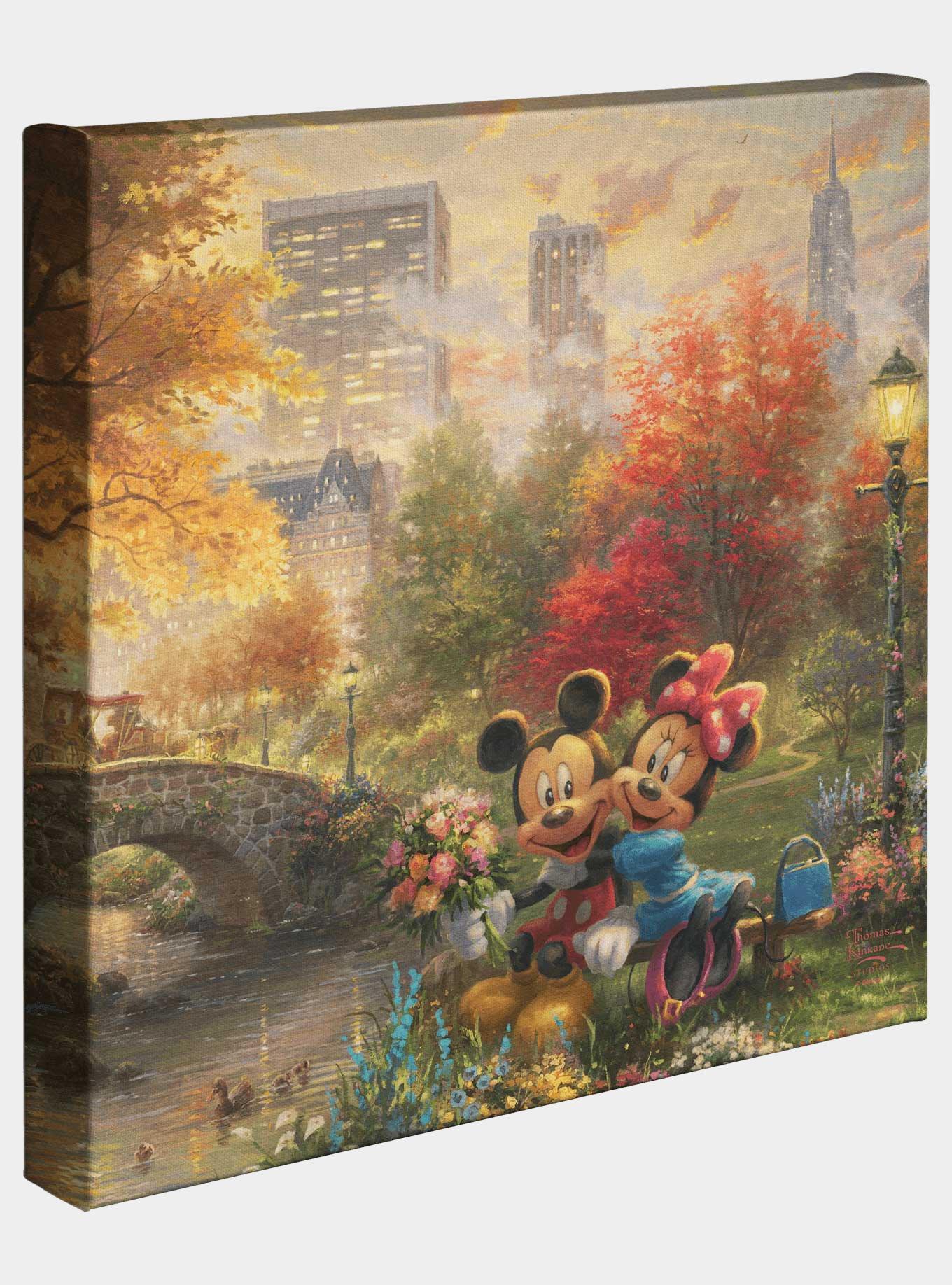 Disney Mickey And Minnie Sweetheart Central Park Gallery Wrapped Canvas, , hi-res