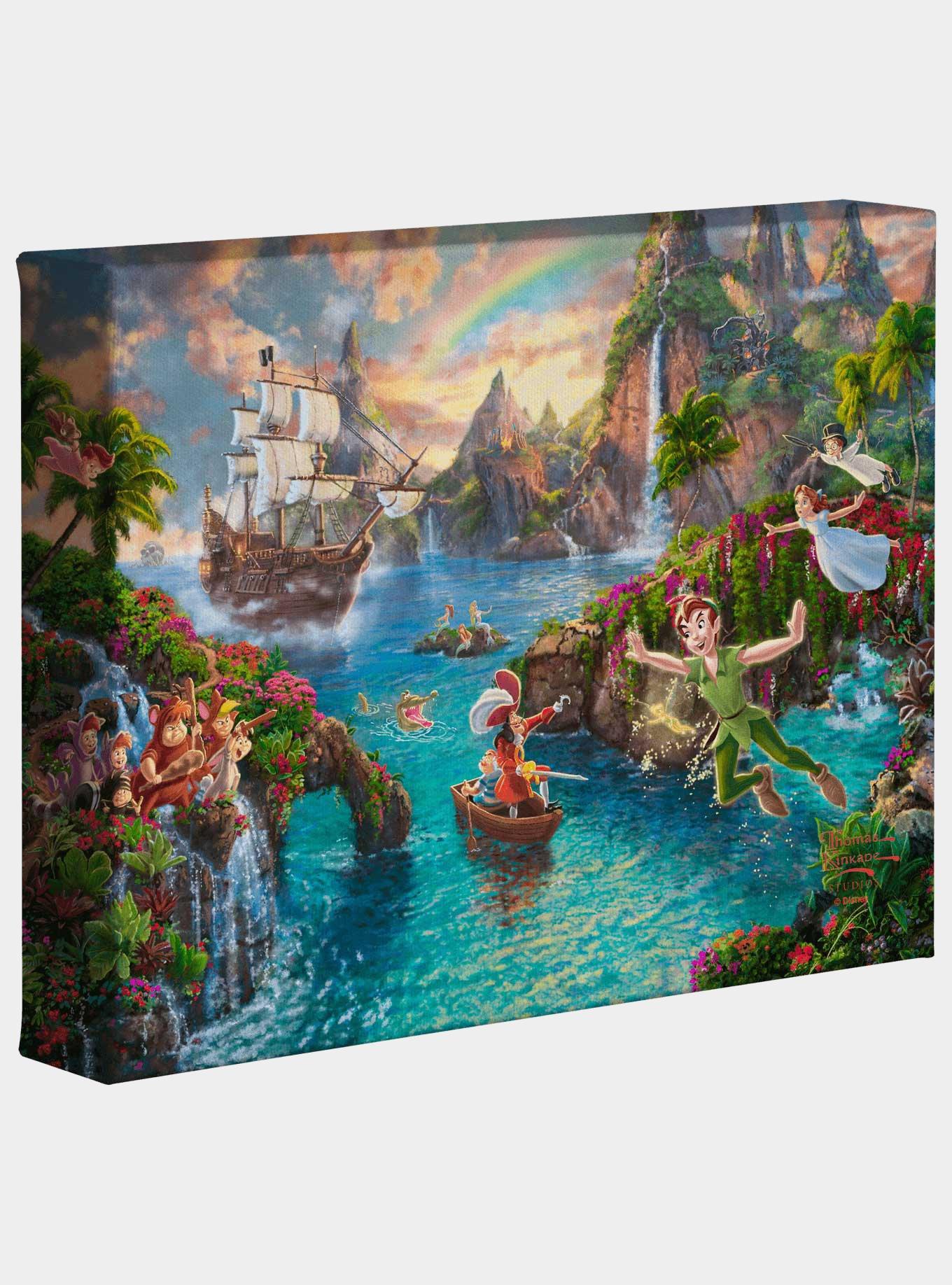 Disney Peter Pan Peter Pan's Never Land 8" x 10" Gallery Wrapped Canvas, , hi-res