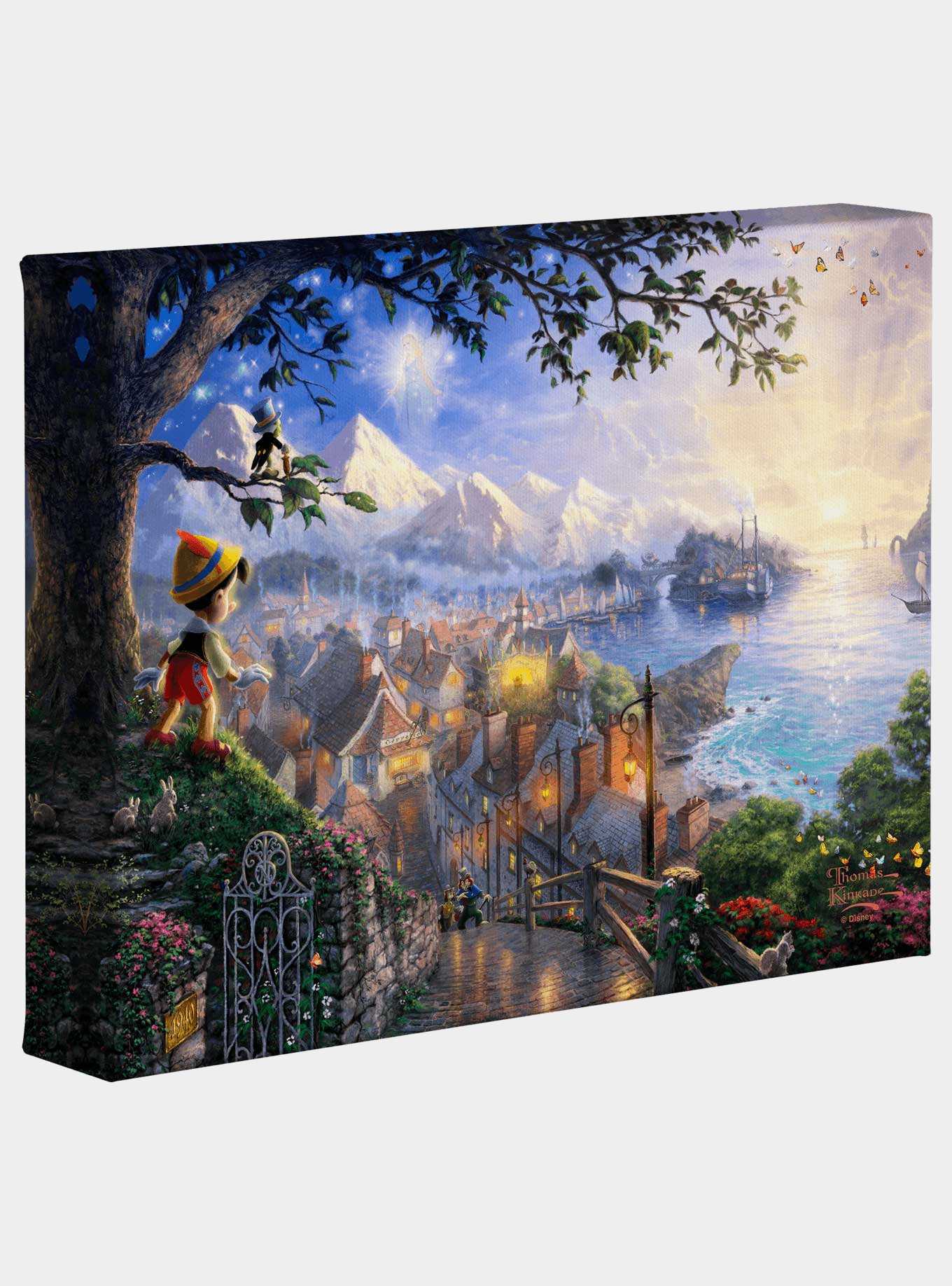 Disney Pinocchio Wishes Upon A Star Gallery Wrapped Canvas, , hi-res