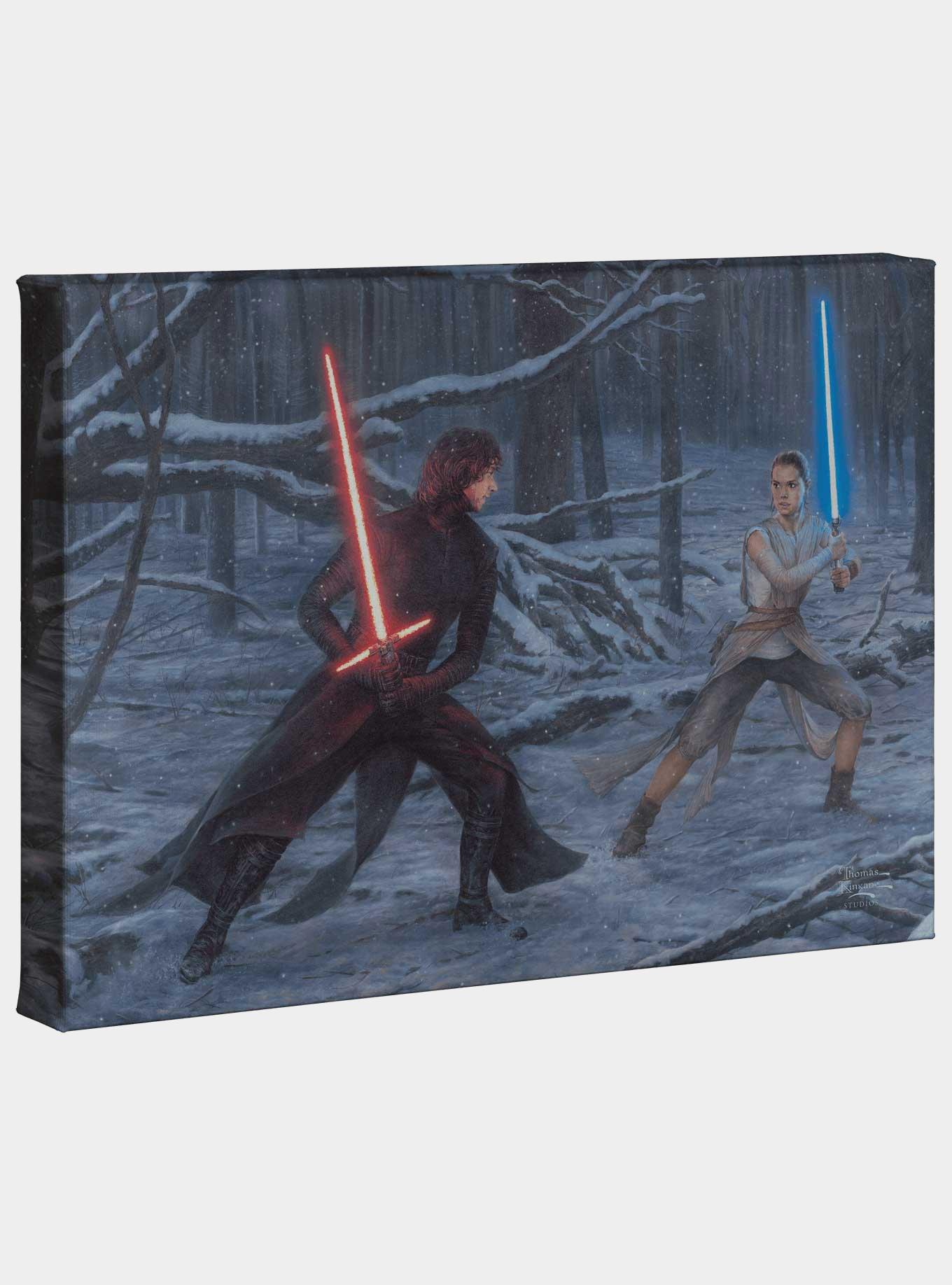 Star Wars The Duel Rey Vs. Ren Gallery Wrapped Canvas, , hi-res