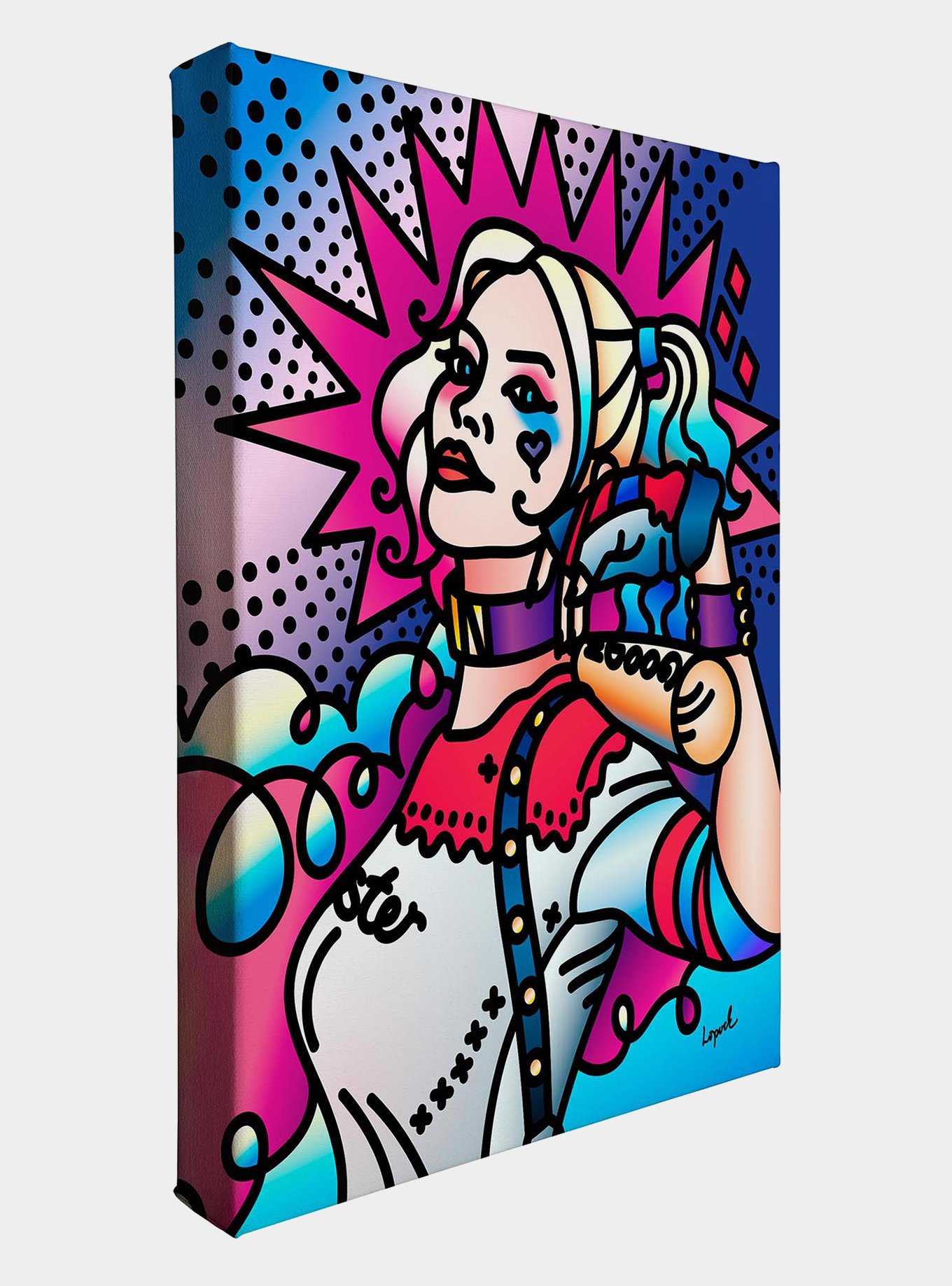 DC Comics Harley Quinn By Lisa Lopuck Gallery Wrapped Canvas, , hi-res
