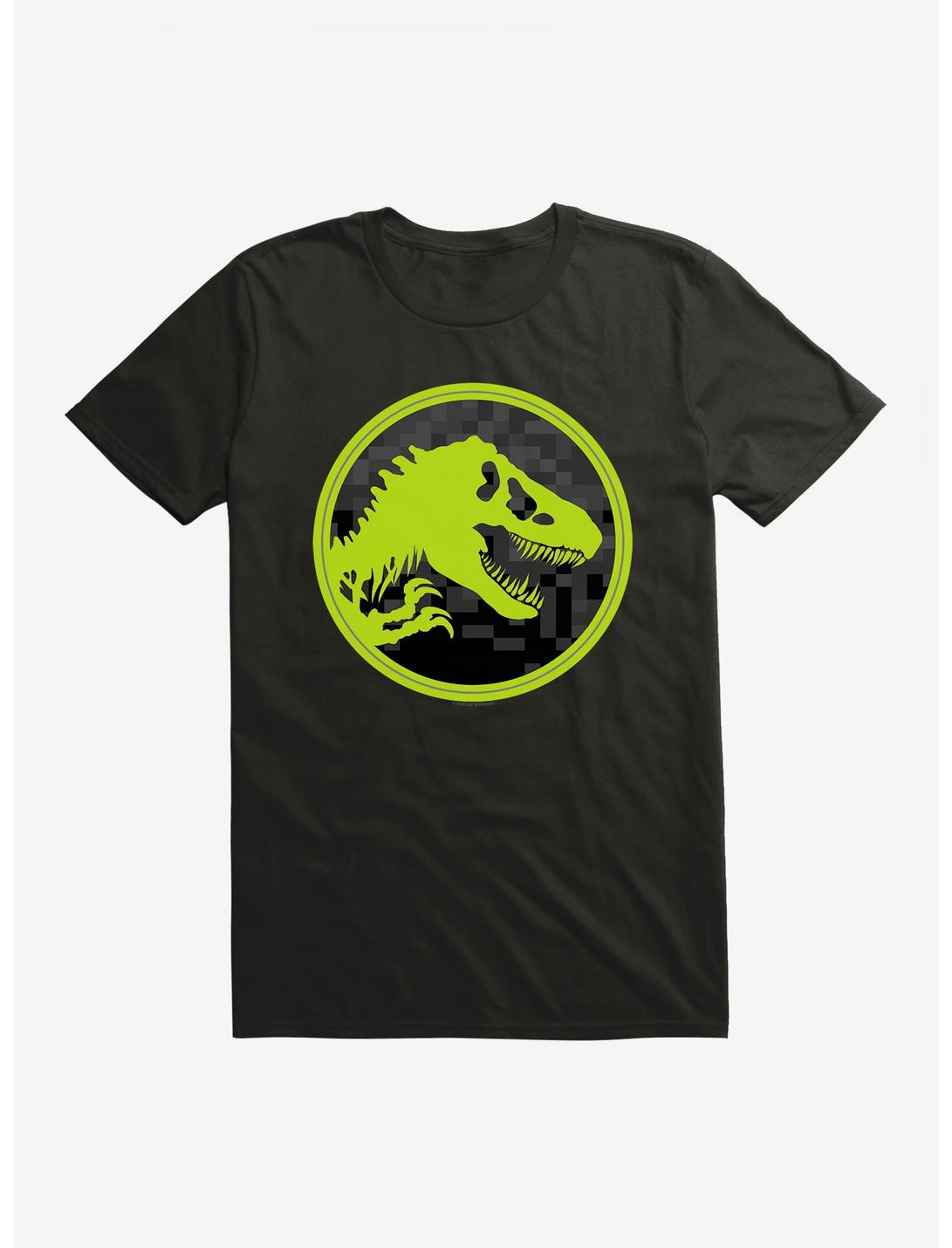 Jurassic World Green Neon Logo T-Shirt, BLACK, hi-res