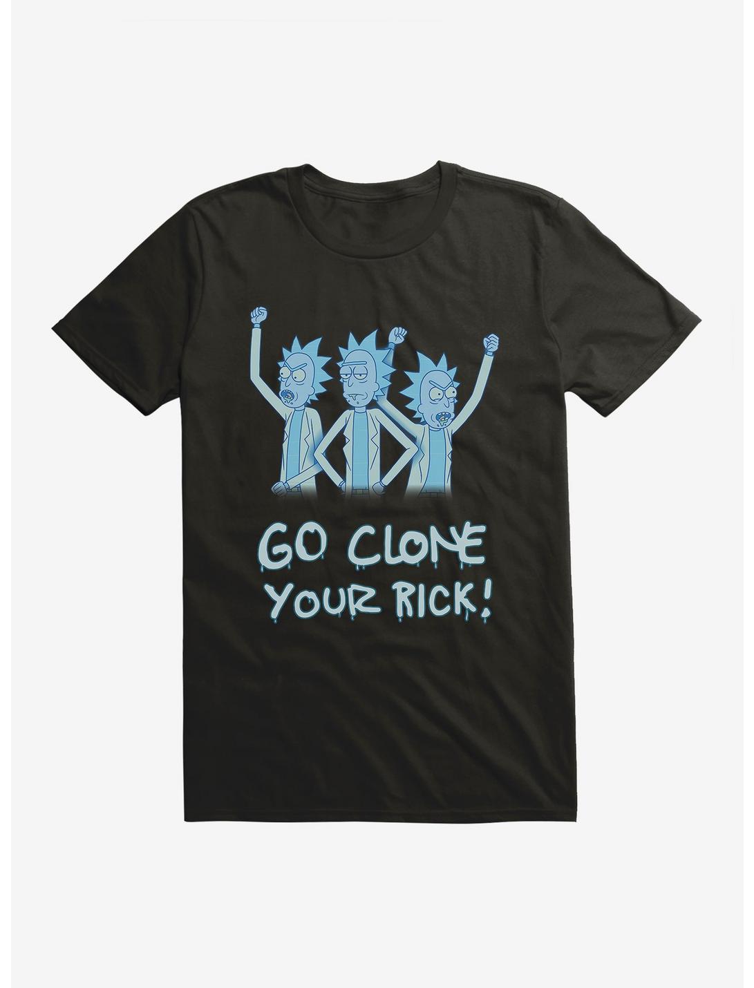 Rick And Morty Hologram Rick Clones T-Shirt, BLACK, hi-res