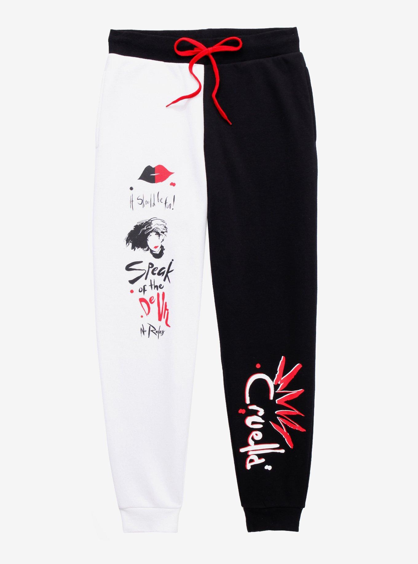 Her Universe Disney Cruella Split Leg Girls Sweatpants