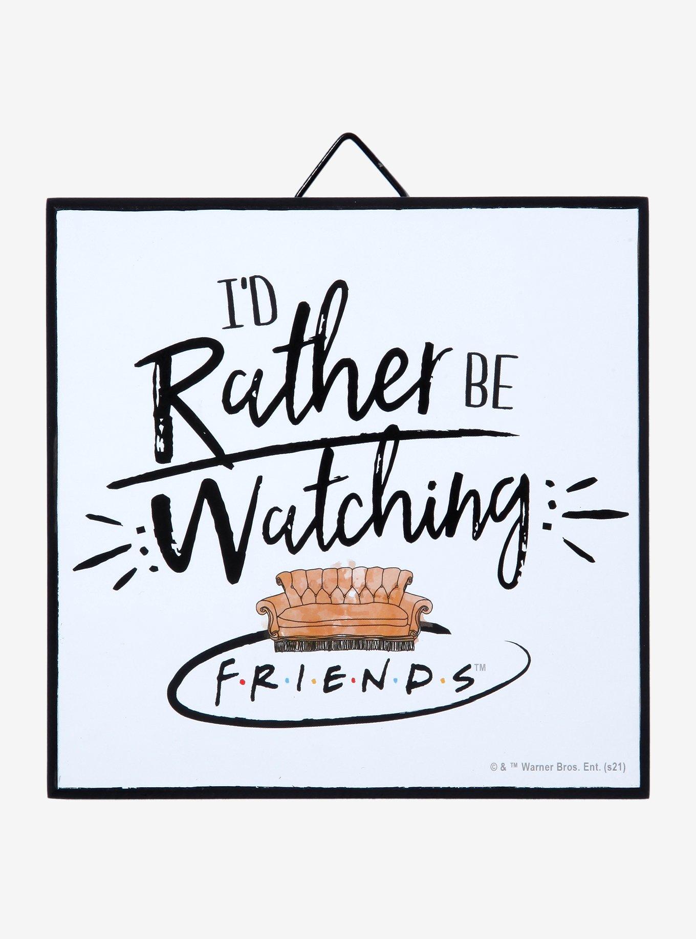 Friends Rather Be Watching Wood Wall Art, , hi-res