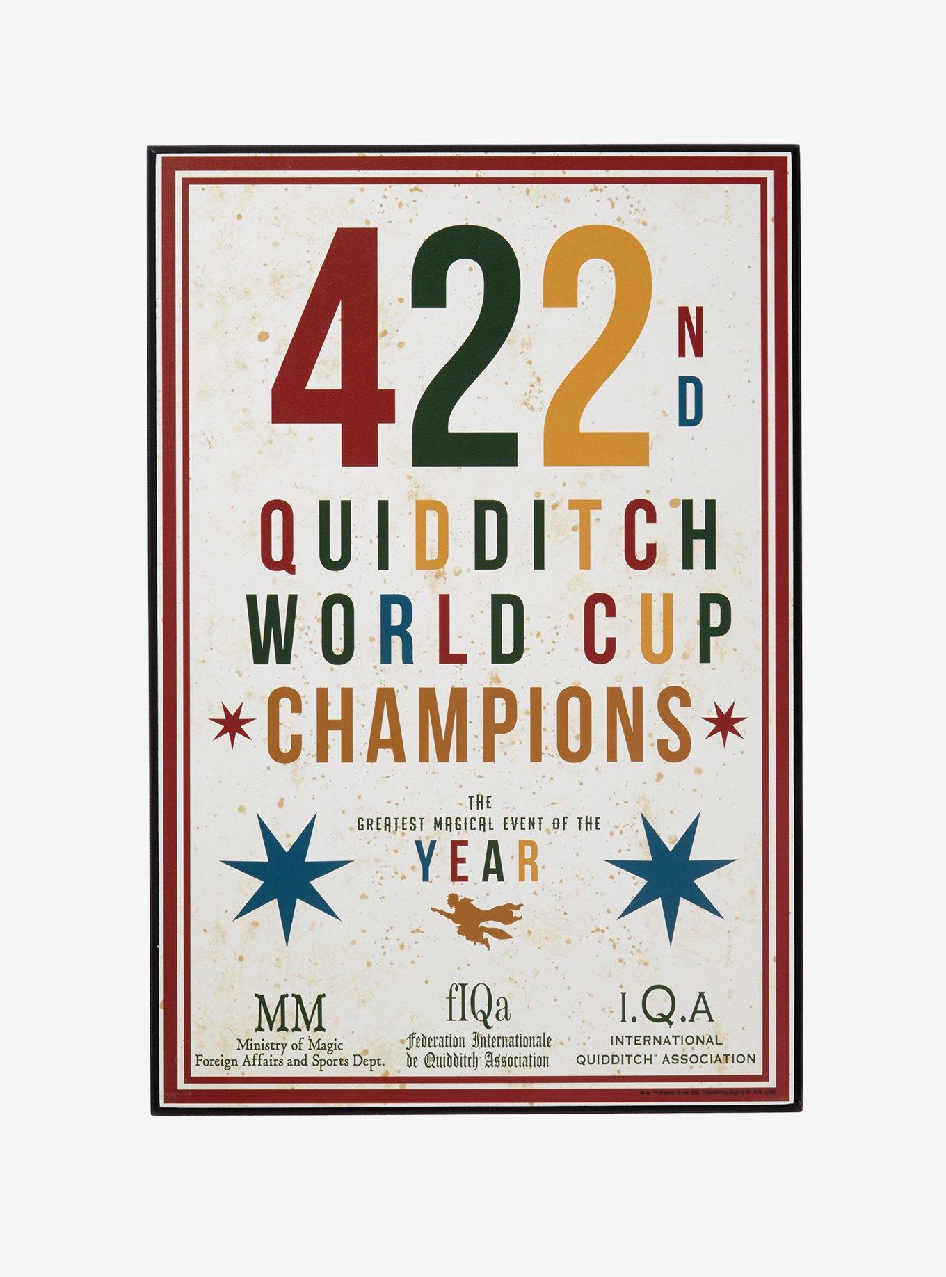 Harry Potter 422nd Quidditch World Cup Champions Wood Wall Art, , hi-res