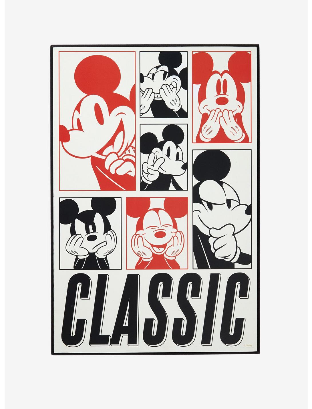 Disney Mickey Mouse Classis Black & Red Wood Wall Art, , hi-res