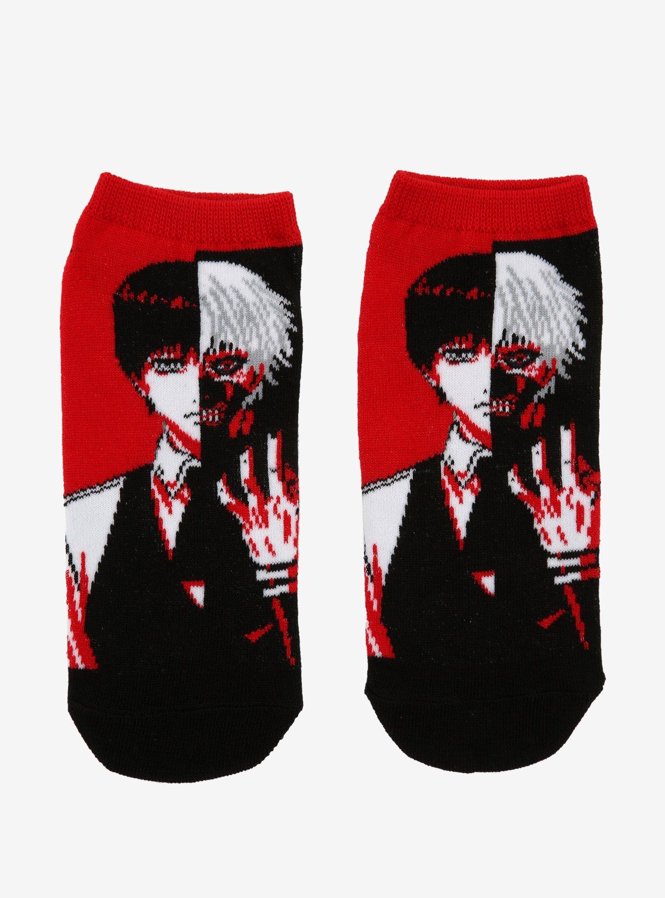 Tokyo Ghoul Ken Kaneki Split No-Show Socks, , hi-res