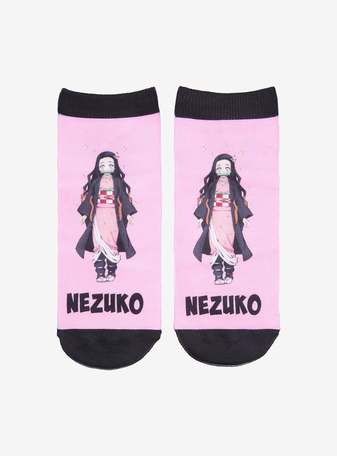 Demon Slayer: Kimetsu No Yaiba Nezuko No-Show Socks, , hi-res