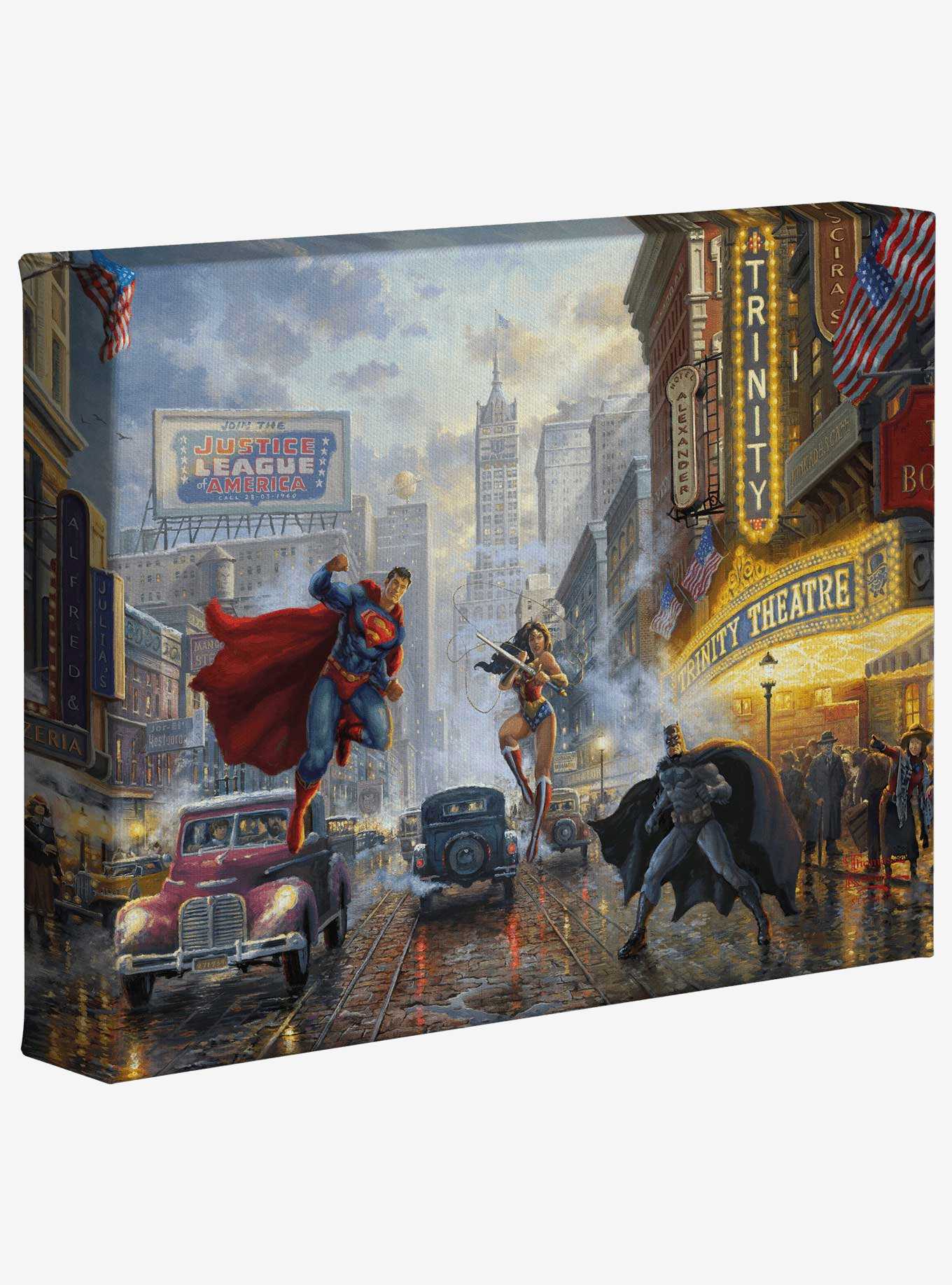 DC Comics Batman Superman And Wonder Woman Trinity 8" x 10" Gallery Wrapped Canvas, , hi-res