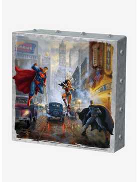 DC Comics Batman Superman Wonder Woman 10" x 10" Metal Box Art, , hi-res