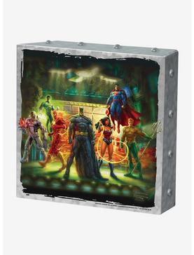 DC Comics The Justice League 10" x 10" Metal Box Art, , hi-res