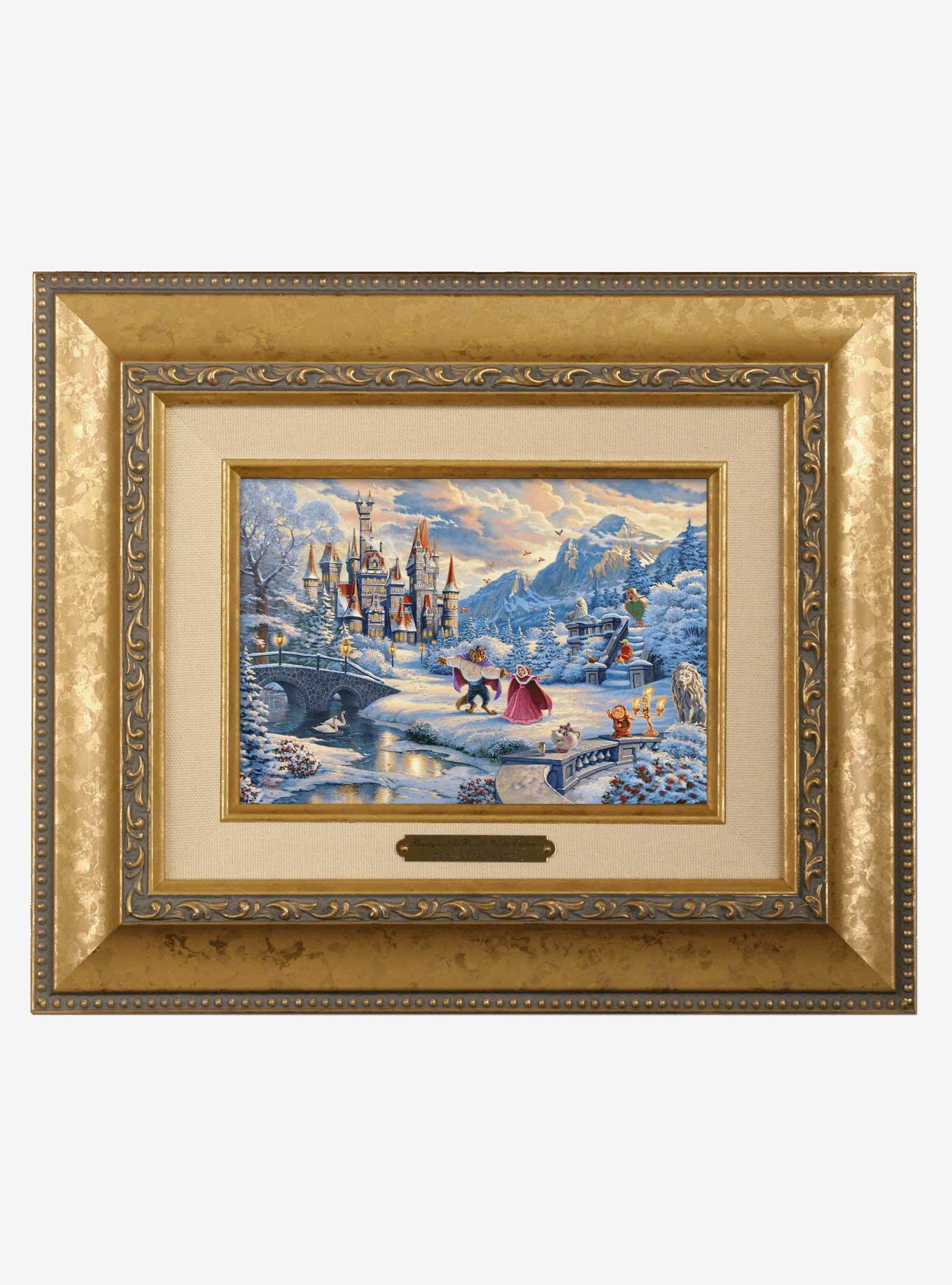 Disney Beauty And The Beast Winter Enchantment Brushworks Wall Art, , hi-res