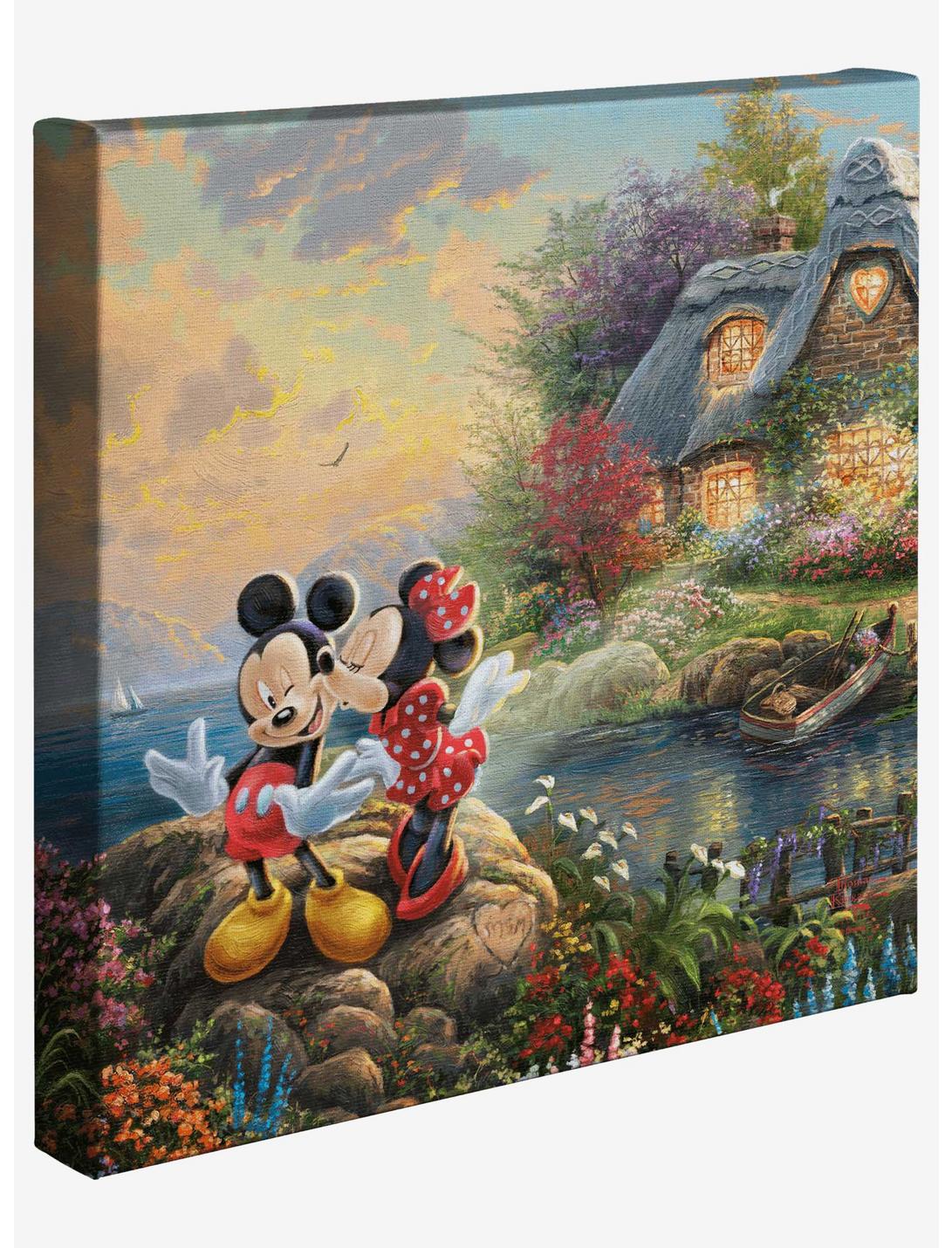 Disney Mickey And Minnie Sweetheart Cove 14 X 14 Inches Gallery Wrapped Canvas, , hi-res