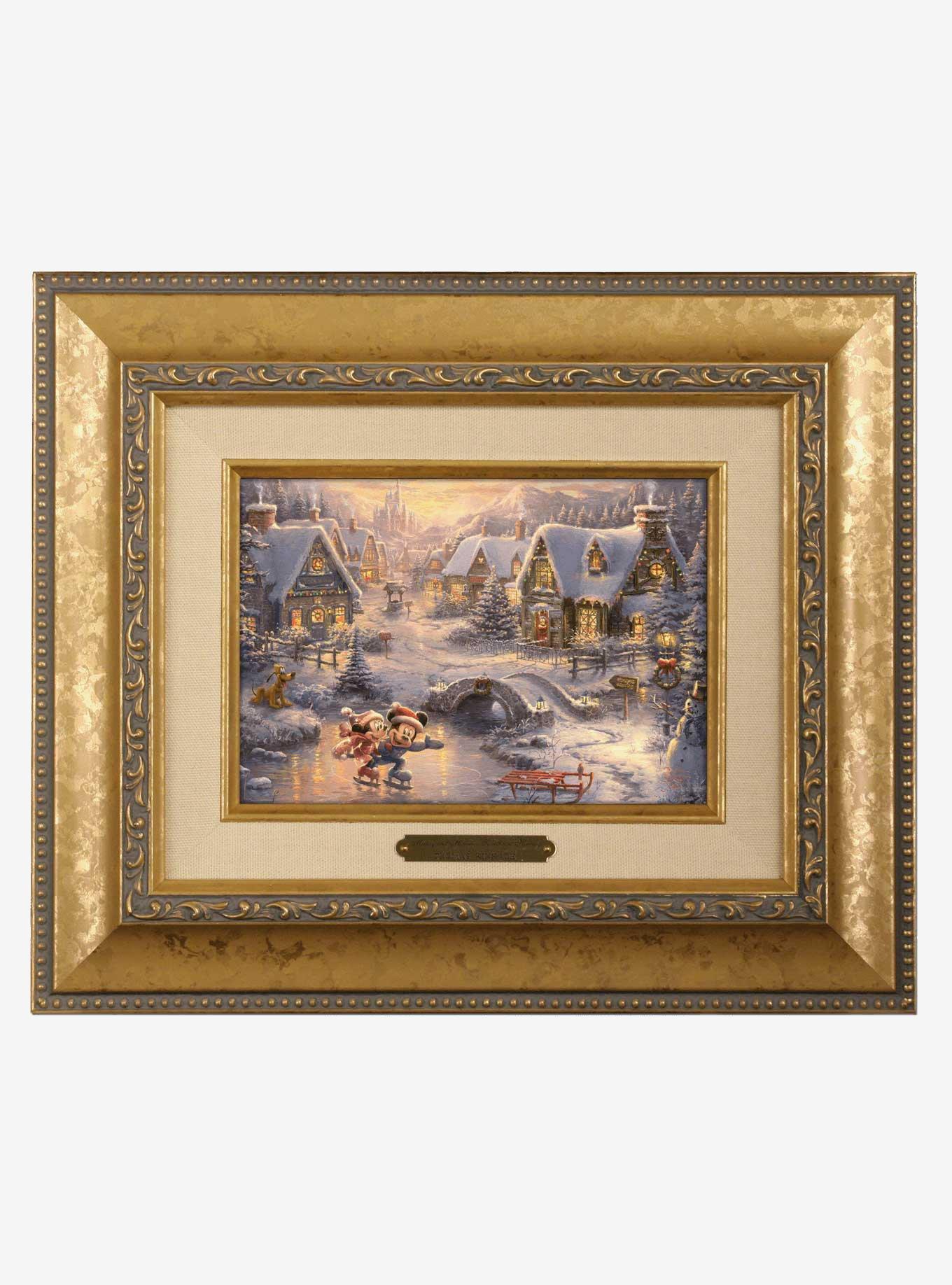 Disney Mickey And Minnie Sweetheart Holiday Brushworks Wall Art, , hi-res