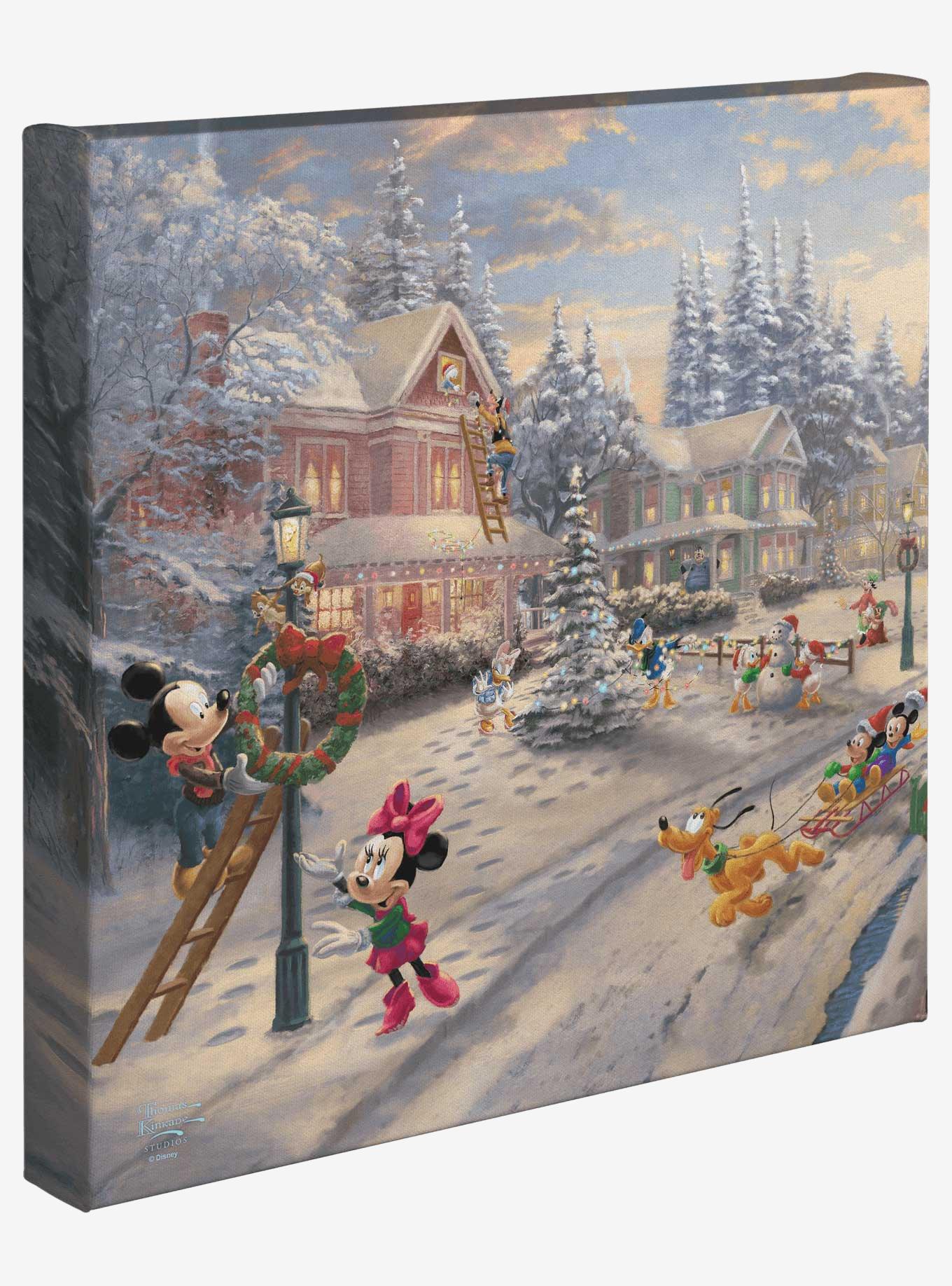 Disney Mickey's Victorian Christmas 14" X 14" Gallery Wrapped Canvas, , hi-res