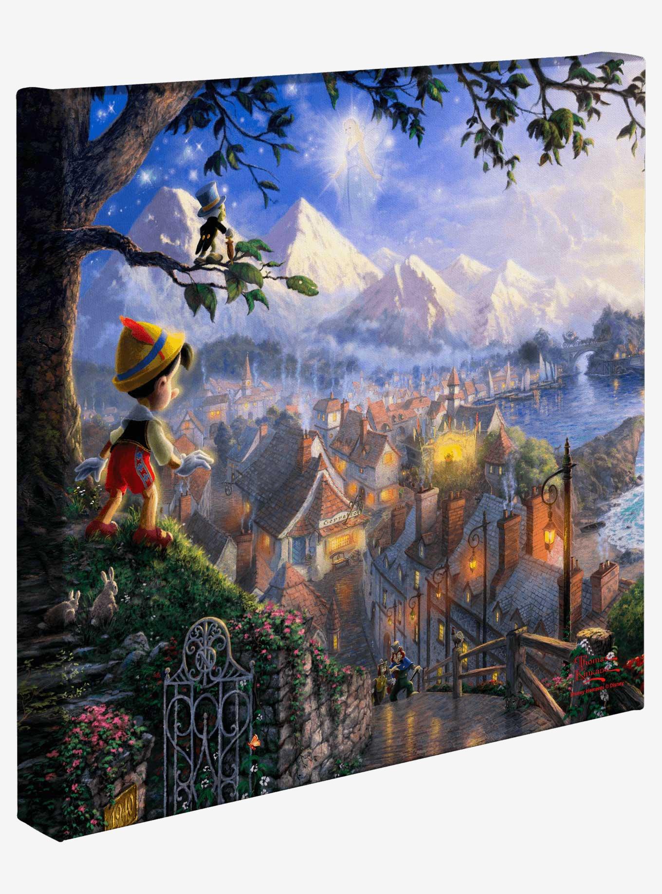 Disney Pinocchio Wishes Upon A Star 14" x 14" Gallery Wrapped Canvas, , hi-res