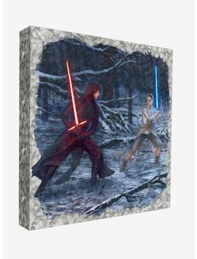 Star Wars The Duel Rey Vs. Ren 14" x 14" Metal Box Art, , hi-res