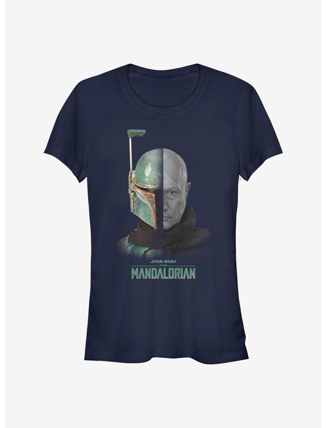 Star Wars The Mandalorian Boba Fett Girls T-Shirt, NAVY, hi-res