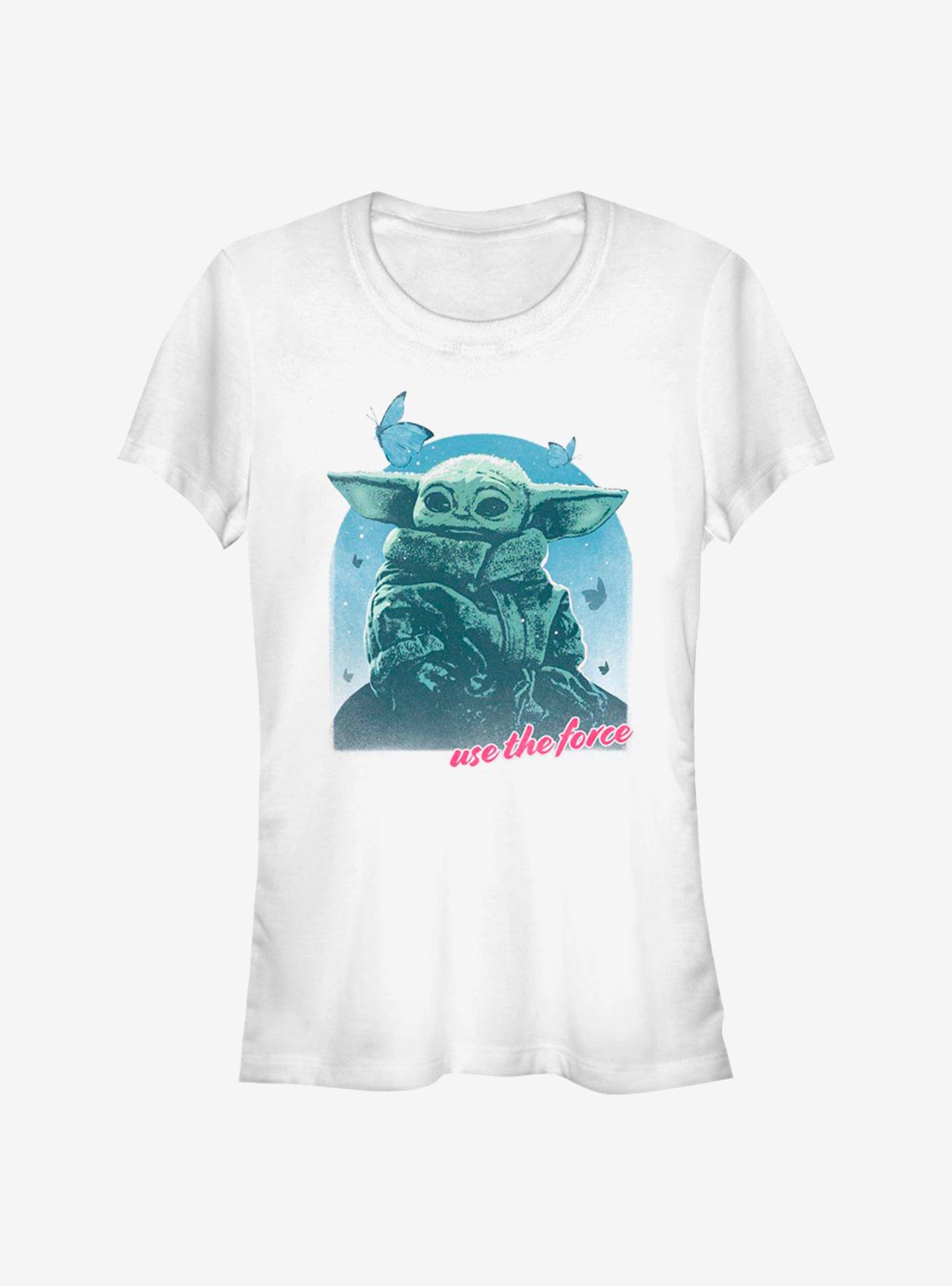 Star Wars The Mandalorian The Child Use The Force Girls T-Shirt, WHITE, hi-res