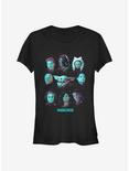 Star Wars The Mandalorian The Child And The Team Girls T-Shirt, BLACK, hi-res