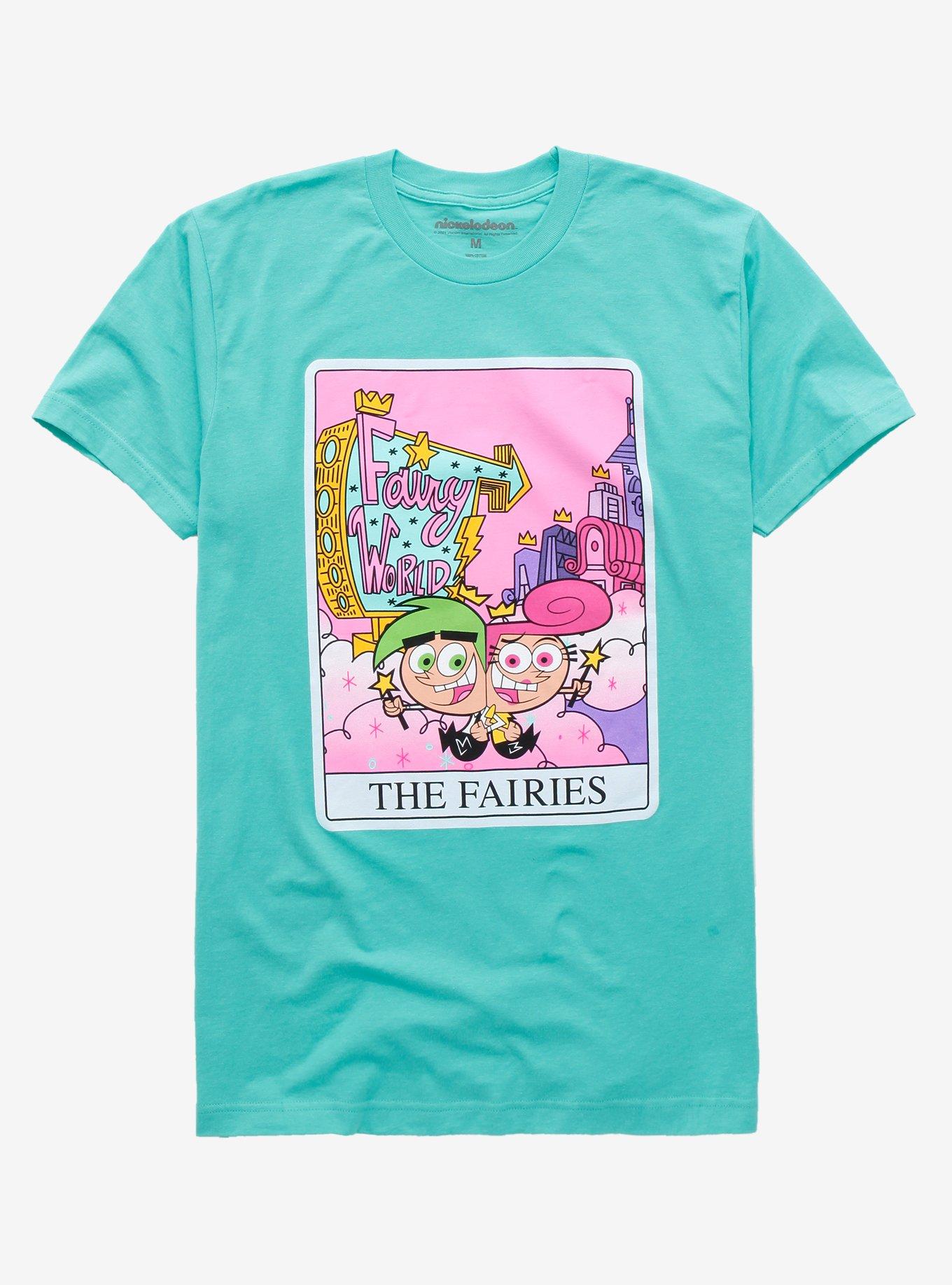 The Fairly OddParents The Fairies Tarot Card T-Shirt, TEAL, hi-res