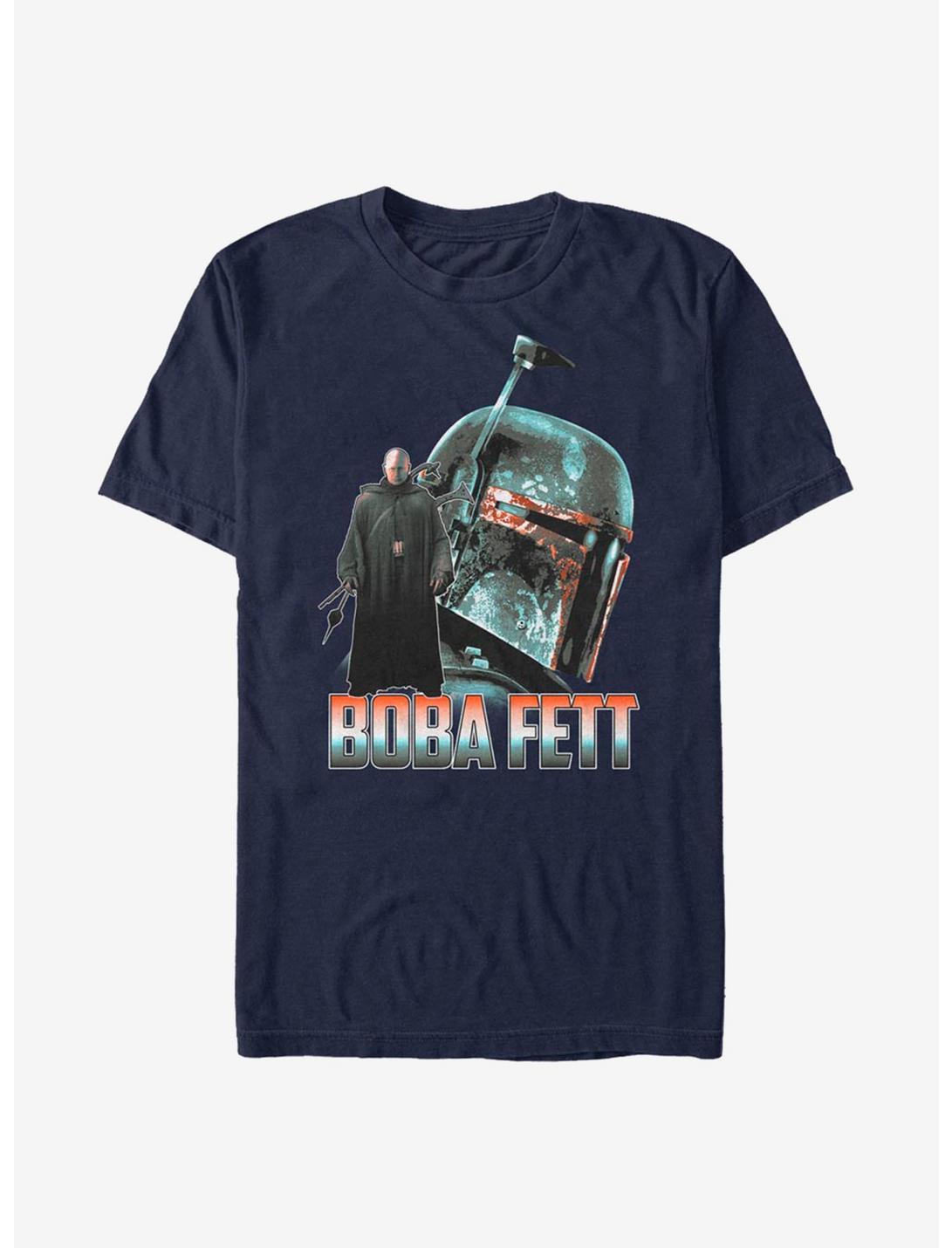 Star Wars The Mandalorian Boba Fett Armor T-Shirt, NAVY, hi-res