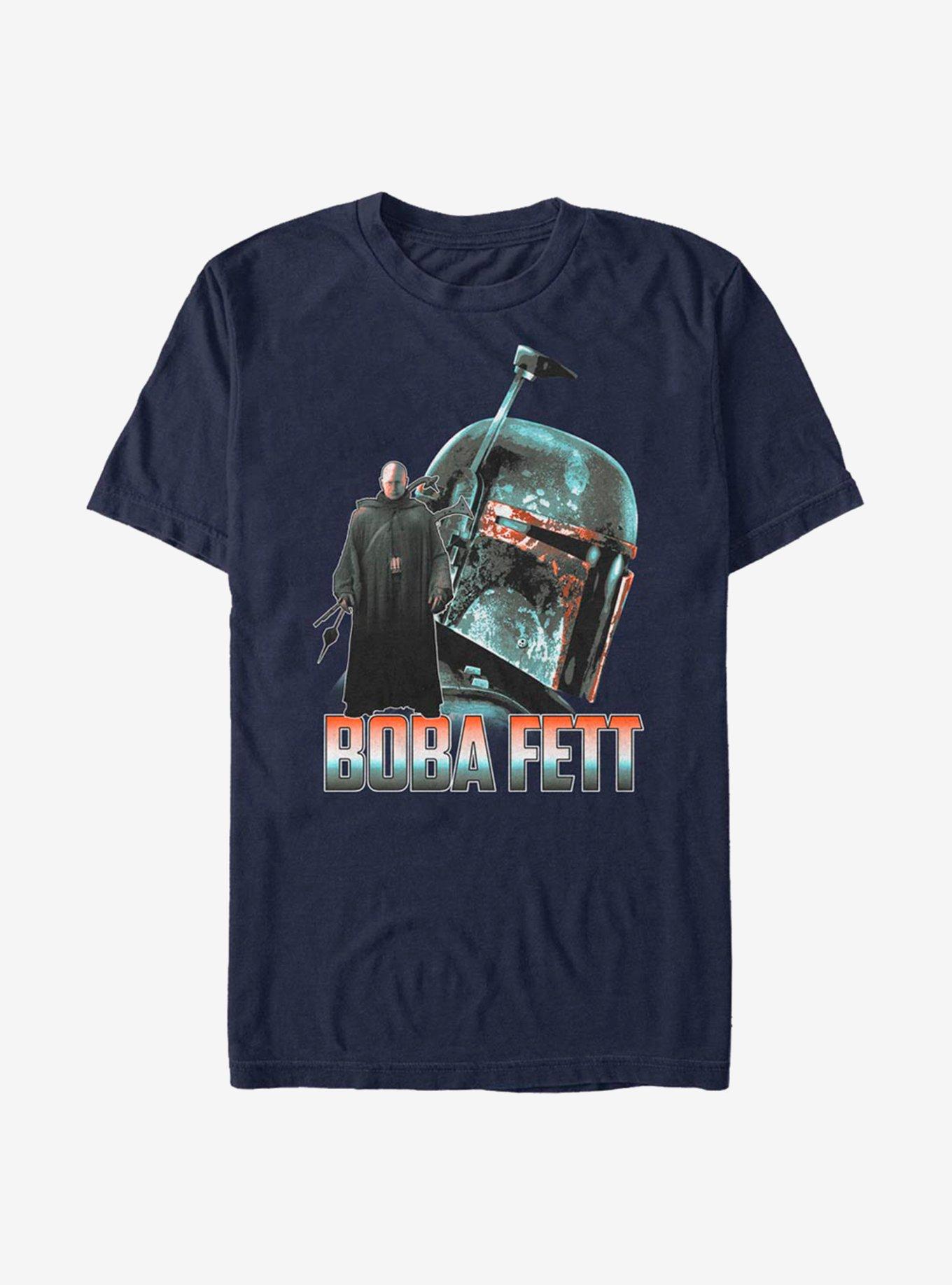 Star Wars The Mandalorian Boba Fett Armor T-Shirt, NAVY, hi-res